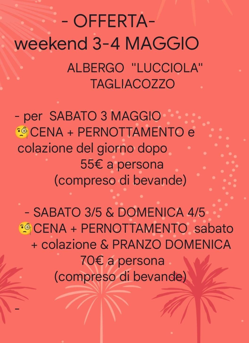 La Lucciola Albergo Ristorante Тальякоццо Екстер'єр фото